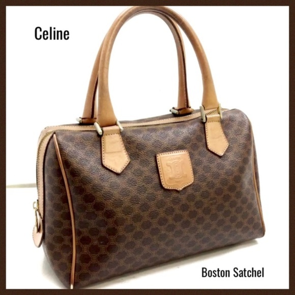 Celine Handbags - Celine macadam boston bag satchel handbag